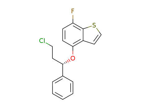 4-(3-chloro-1-phenyl-propoxy)-7-fluoro-benzo[<i>b</i>]thiophene