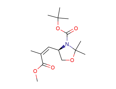 3-Oxazolidinecarboxylic acid,
4-[(1Z)-3-methoxy-2-methyl-3-oxo-1-propenyl]-2,2-dimethyl-,
1,1-dimethylethyl ester, (4R)-