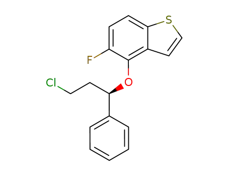 4-(3-chloro-1-phenyl-propoxy)-5-fluoro-benzo[<i>b</i>]thiophene