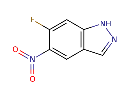 Molecular Structure of 633327-51-2 (6-fluoro-5-nitro-1H-indazole)