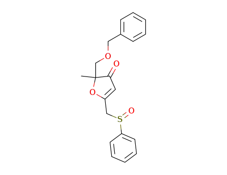 3(2H)-Furanone,
2-methyl-2-[(phenylmethoxy)methyl]-5-[(phenylsulfinyl)methyl]-
