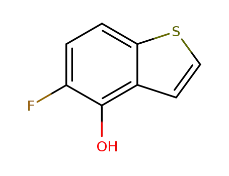 Molecular Structure of 476199-22-1 (Benzo[b]thiophene-4-ol,  5-fluoro-)