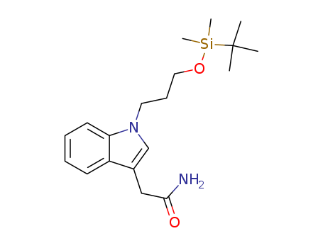 2-{1-[3-(tert-Butyl-dimethyl-silanyloxy)-propyl]-1H-indol-3-yl}-acetamide
