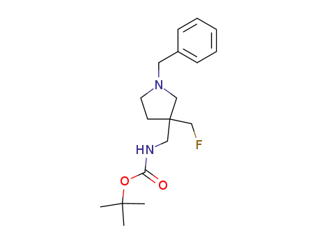 (1-Benzyl-3-fluoromethyl-pyrrolidin-3-ylmethyl)-carbamic acid tert-butyl ester