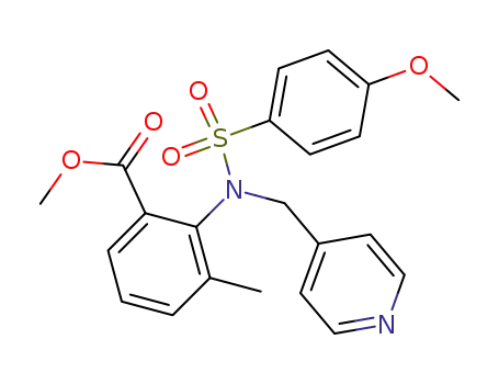 2-[(4-methoxy-benzenesulfonyl)-pyridin-4-ylmethyl-amino]-3-methyl-benzoic acid methyl ester