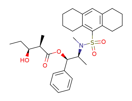 (2R,3S)-3-Hydroxy-2-methyl-pentanoic acid (1R,2S)-2-[methyl-(1,2,3,4,5,6,7,8-octahydro-anthracene-9-sulfonyl)-amino]-1-phenyl-propyl ester