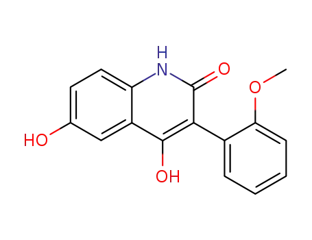 2(1H)-Quinolinone, 4,6-dihydroxy-3-(2-methoxyphenyl)-