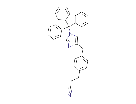 3-[4-(1-Trityl-1H-imidazol-4-ylmethyl)-phenyl]-propionitrile
