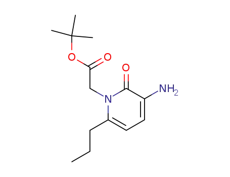 Molecular Structure of 187164-05-2 ((3-Amino-2-oxo-6-propyl-2H-pyridin-1-yl)-acetic acid tert-butyl ester)
