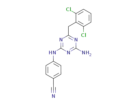 Benzonitrile,
4-[[4-amino-6-[(2,6-dichlorophenyl)methyl]-1,3,5-triazin-2-yl]amino]-