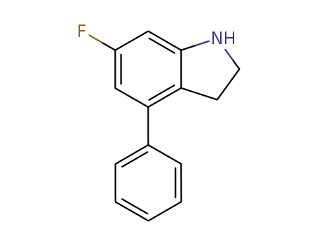 6-Fluoro-4-phenyl-2,3-dihydro-1H-indole
