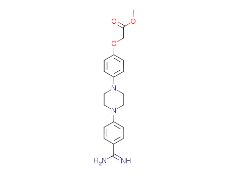 {4-[4-(4-Carbamimidoyl-phenyl)-piperazin-1-yl]-phenoxy}-acetic acid methyl ester