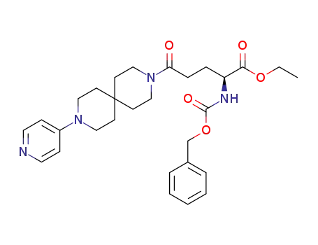 ethyl 2(S)-2-{[(benzyloxy)carbonyl]amino}-5-oxo-5-[9-(4-pyridyl)-3,9-diazaspiro [5.5]undec-3-yl]pentanoate