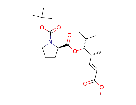 (R)-Pyrrolidine-1,2-dicarboxylic acid 1-tert-butyl ester 2-((E)-(1R,2R)-1-isopropyl-4-methoxycarbonyl-2-methyl-but-3-enyl) ester
