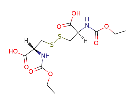 Molecular Structure of 19887-39-9 ((R,R)-N,N'-diethoxycarbonyl-3,3'-dithiobis(2-aminopropionic acid))