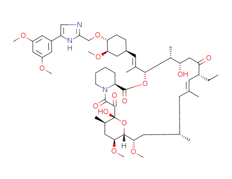 [3S-[3*R[E(1S*,3S*4S*)],4S*,5R*,8S*,9E,12R*,14R*,15S*,16R*,18S*,19S*,26aR*]]-3-[2-[4-[4-(3,5-Dimethoxyphenyl)-1H-imidazol-2-ylmethoxy]-3-methoxycyclohexyl]-1-methylethenyl]-8-ethyl-5,6,8,11,12,13,14,15,16,17,18,19,24,25,26,26a-hexadecahydro-5,19-dihydroxy
