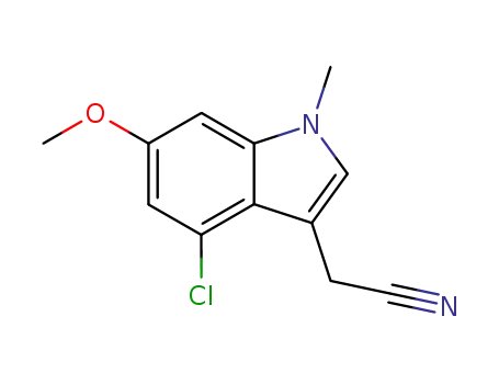 (4-chloro-6-methoxy-1-methylindol-3-yl)acetonitrile