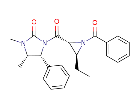 (4S,5R)-1-((2R,3S)-1-Benzoyl-3-ethyl-aziridine-2-carbonyl)-3,4-dimethyl-5-phenyl-imidazolidin-2-one