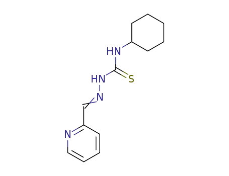 Molecular Structure of 223727-10-4 (Hydrazinecarbothioamide, N-cyclohexyl-2-(2-pyridinylmethylene)-)