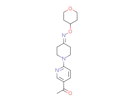 5'-acetyl-2,3,5,6-tetrahydro-[1,2']bipyridinyl-4-one <i>O</i>-(tetrahydro-pyran-4-yl)-oxime