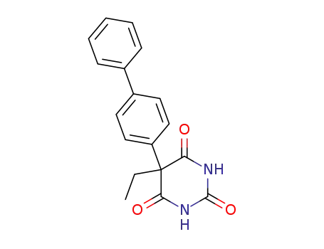 Molecular Structure of 94209-48-0 (2,4,6(1H,3H,5H)-Pyrimidinetrione, 5-[1,1'-biphenyl]-4-yl-5-ethyl-)