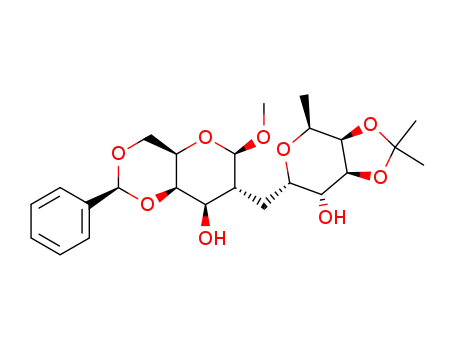 (2S,4aR,6R,7R,8R,8aR)-7-((3aR,4S,6S,7R,7aS)-7-Hydroxy-2,2,4-trimethyl-tetrahydro-[1,3]dioxolo[4,5-c]pyran-6-ylmethyl)-6-methoxy-2-phenyl-hexahydro-pyrano[3,2-d][1,3]dioxin-8-ol