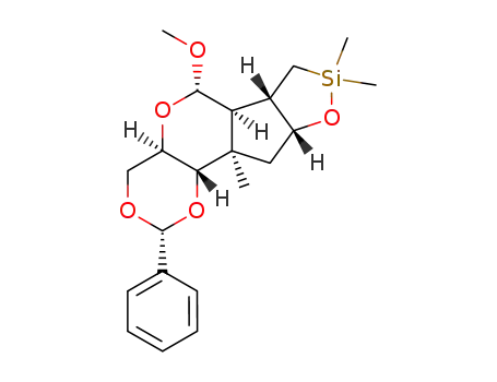 (2R,4aR,6S,6aS,6bS,9aR,10aR,10bS)-6-Methoxy-8,8,10a-trimethyl-2-phenyl-decahydro-1,3,5,9-tetraoxa-8-sila-pentaleno[2,1-a]naphthalene