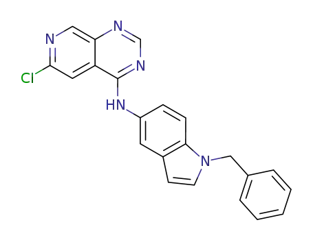 (1-Benzyl-1H-indol-5-yl)-(6-chloro-pyrido[3,4-d]pyrimidin-4-yl)-amine