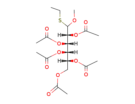 (1Ξ)-D-<i>O</i><sup>2</sup>,<i>O</i><sup>3</sup>,<i>O</i><sup>4</sup>,<i>O</i><sup>5</sup>,<i>O</i><sup>6</sup>-pentaacetyl-1-ethylsulfanyl-<i>O</i><sup>1</sup>-methyl-galactitol