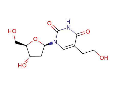 Molecular Structure of 90301-60-3 (5-(2-HYDROXYETHYL)-2'-DEOXYURIDINE)