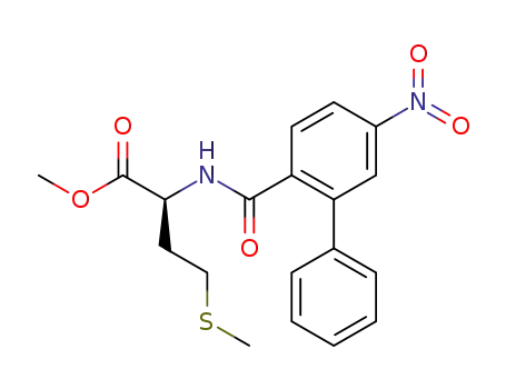 Molecular Structure of 180977-02-0 (N-[4-nitro-2-phenylbenzoyl]-methionine methyl ester)