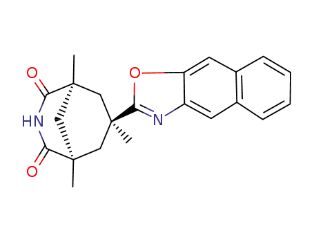 Molecular Structure of 365223-83-2 (1,5,7-Trimethyl-7-(1'-oxa-3'-azacyclopenta[b]naphthalene-2'-yl)-3-azabicyclo[3.3.1]nonan-2,4-dione)