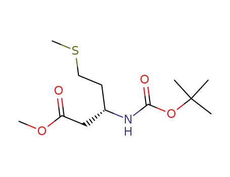 Pentanoic acid, 3-[[(1,1-dimethylethoxy)carbonyl]amino]-5-(methylthio)-,
methyl ester, (3R)-