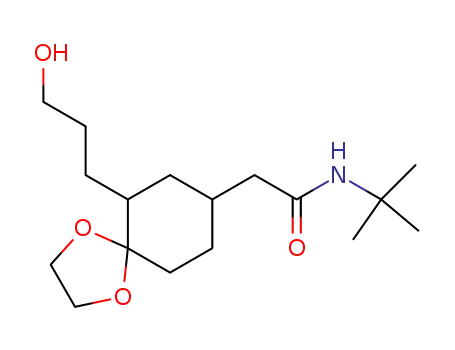 <i>N</i>-<i>tert</i>-butyl-2-[6-(3-hydroxy-propyl)-1,4-dioxa-spiro[4.5]dec-8-yl]-acetamide