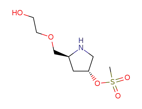 (2S,4R)-2-(2-hydroxyethyloxymethyl)-4-methanesulfonyloxypyrrolidine