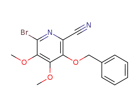 2-Pyridinecarbonitrile, 6-bromo-4,5-dimethoxy-3-(phenylmethoxy)-
