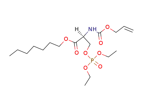 (S)-2-Allyloxycarbonylamino-3-(diethoxy-phosphoryloxy)-propionic acid heptyl ester