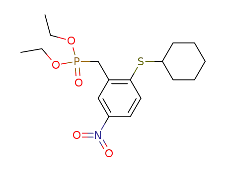(2-Cyclohexylsulfanyl-5-nitro-benzyl)-phosphonic acid diethyl ester