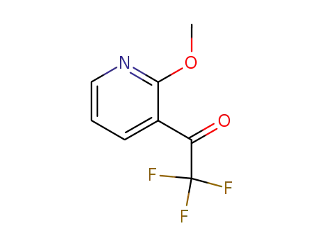 Molecular Structure of 335665-28-6 (Ethanone, 2,2,2-trifluoro-1-(2-methoxy-3-pyridinyl)- (9CI))