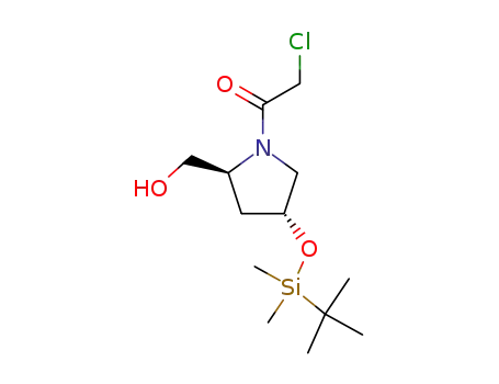 (2S,4R)-4-t-butyldimethylsilyloxy-1-chloroacetyl-2-(hydroxymethyl)pyrrolidine