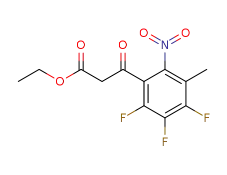 3-Oxo-3-(2,3,4-trifluoro-5-methyl-6-nitro-phenyl)-propionic acid ethyl ester