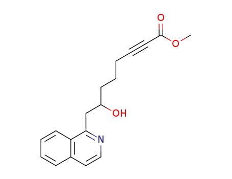 methyl 7-hydroxy-8-isoquinolin-1-yloct-2-ynoate
