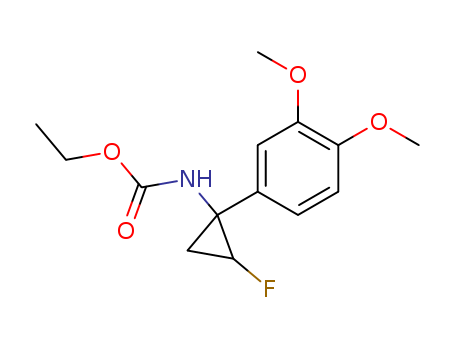 Carbamic acid, [1-(3,4-dimethoxyphenyl)-2-fluorocyclopropyl]-, ethyl ester