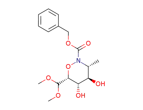 (3R,4R,5S,6R)-6-Dimethoxymethyl-4,5-dihydroxy-3-methyl-[1,2]oxazinane-2-carboxylic acid benzyl ester