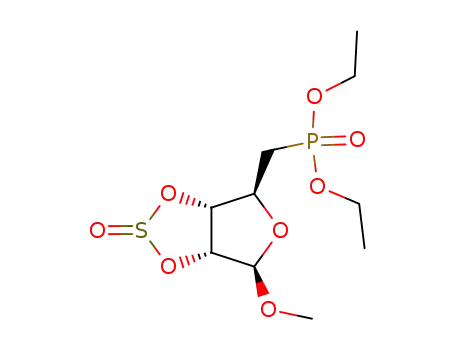 methyl 5-deoxy-5-C-diethoxyphosphinyl-2,3-O-sulfinyl-β-D-ribofuranoside