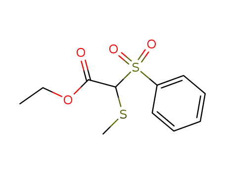 ethyl (methylsulfanyl)phenylsulfonylacetate
