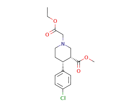 (3R,4R)-4-(4-Chloro-phenyl)-1-ethoxycarbonylmethyl-piperidine-3-carboxylic acid methyl ester
