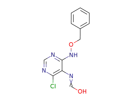 <i>N</i>-(4-benzyloxyamino-6-chloro-pyrimidin-5-yl)-formimidic acid