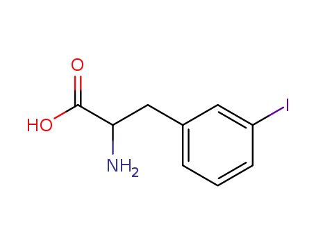 Molecular Structure of 20846-38-2 (3-IODO-DL-PHENYLALANINE)