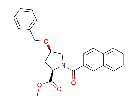(2R,4R)-4-Benzyloxy-1-(naphthalene-2-carbonyl)-pyrrolidine-2-carboxylic acid methyl ester